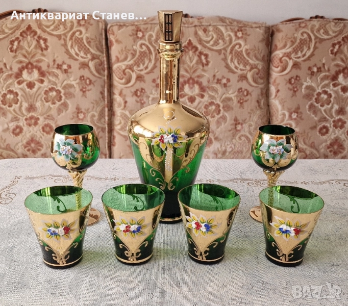 Комплект Bohemia Гарафа + 6 чаши, снимка 1