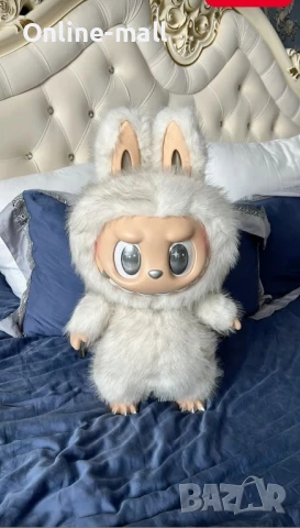 Голямо Лабубу Zimomo, Бяло/Кафяво, Labubu Zimomo 38см, снимка 9 - Други - 51137497