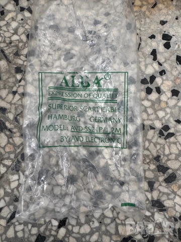 SCART към RCA кабел ALDA AVD-SS21P 1.2 m – Audio/Video, Германия, висококачествен, снимка 4 - Кабели и адаптери - 52735076