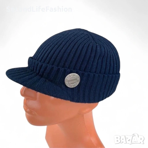 Байерн Мюнхен мъжка шапка зимна с козирка Bayern Munchen 