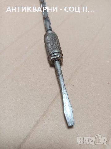 Стара Американска Спирална Тресчотна Отверка MADE IN USA-PATENTED-MAR-30-1926., снимка 3 - Антикварни и старинни предмети - 52795040