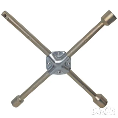 Сив усилен кръстат ключ за джанти 17 19 21 mm и квадрат 1/2'', снимка 2 - Аксесоари и консумативи - 55867124