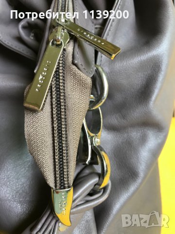 Frederic T Paris дамска обемна сива чанта естествена кожа оригинал, снимка 5 - Чанти - 37320710