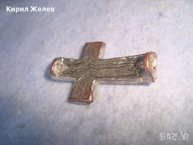 ПОСРЕБРЕНО КРИСТАЛНО МЕДНО СТАРО АРТ КРЪСТЧЕ за ГРИВНА КОЛИЕ 85831, снимка 6 - Други - 36903599