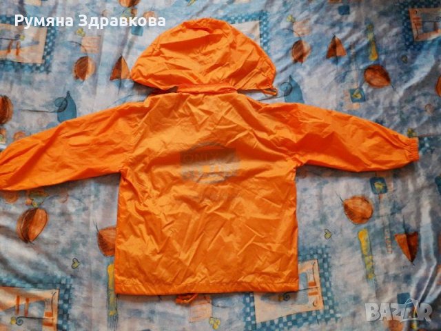 Оранжево шушляково яке с подплата, снимка 4 - Детски якета и елеци - 27698582