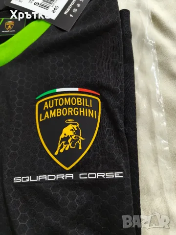 Macron x Lamborghini Squadra Corse - Оригинална мъжка тениска р-р S, снимка 8 - Тениски - 55789774