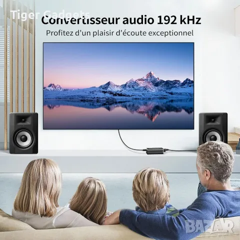 Fokky HS212-BK 192kHz/24-bit DAC Audio Converter – Optical/Coaxial към RCA и 3.5 мм, снимка 8 - Ресийвъри, усилватели, смесителни пултове - 56197174