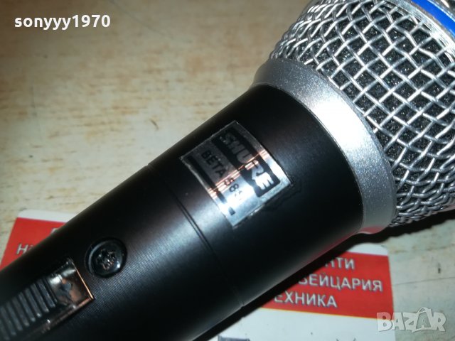 shure beta sm58s-profi microphone-внос швеицария, снимка 9 - Микрофони - 32113294