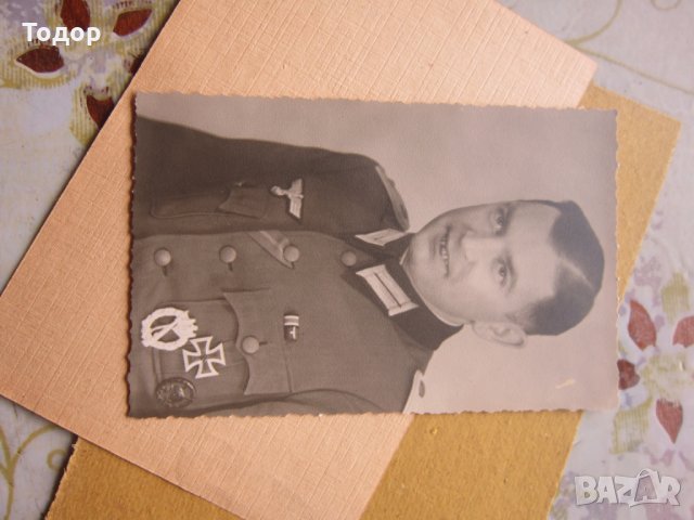 Стара снимка немски офицер генерал 3 Райх, снимка 6 - Колекции - 29431467