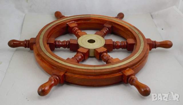 Корабен рул с месингов ринг, снимка 2 - Колекции - 53999096