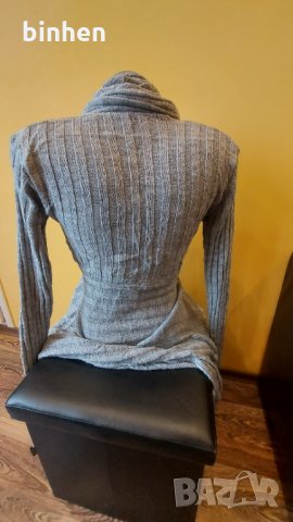 Нова дамска ефектна жилетка за есента, снимка 2 - Жилетки - 34108540