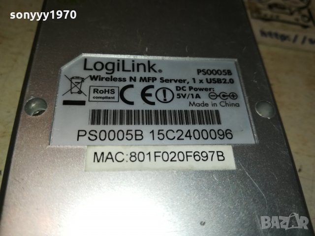 LOGILINK WIRELESS SERVER USB-GERMANY 0312212014, снимка 12 - Рутери - 35020262