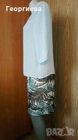 НОВА,С ЕТИКЕТ блуза в небесно синьо👗🍀M 38 - 40👗🍀арт.1033, снимка 3 - Блузи с дълъг ръкав и пуловери - 30327089