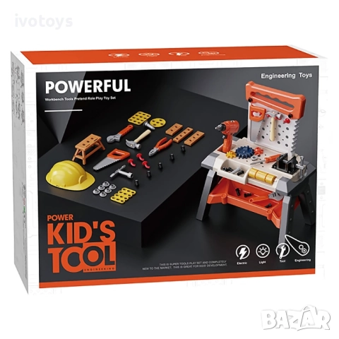 Детска работна маса с инструменти - Код 5317