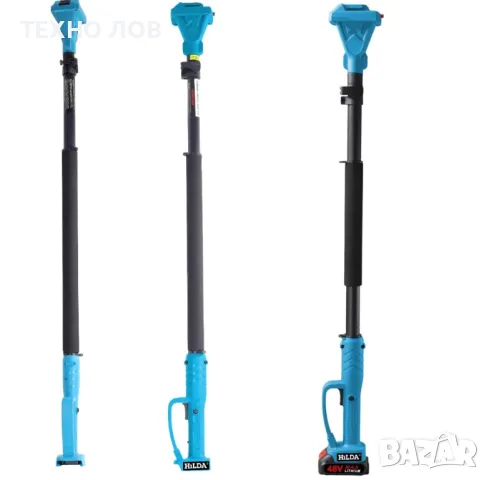 Акумулаторна лозарска ножица, верижен трион и телескопичен прът 3в1-48V+2батерии , снимка 6 - Градинска техника - 49645539