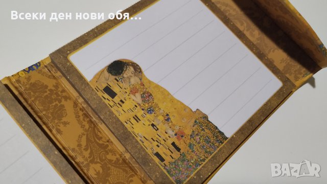 Густав Климт "Целувката" компактно тефтерче , снимка 8 - Други - 29273749