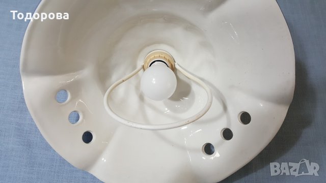 Масивен порцеланов лампион с асансьор, снимка 5 - Антикварни и старинни предмети - 32074932