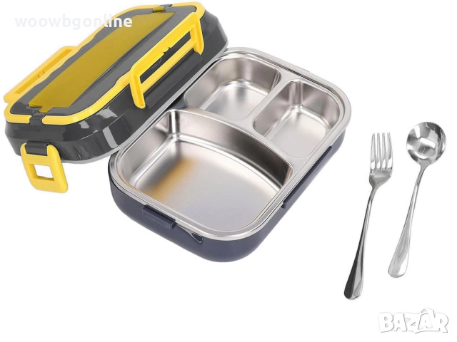 Електрическа кутия за обяд с отопление – 12V / 220V | Идеална за камиони, пътуване и работа, снимка 4 - Други - 52398185