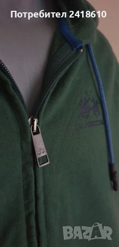 La Martina Full Zip Hoodie Mens Size M ОРИГИНАЛ! Суичер с цял Цип!, снимка 9 - Суичъри - 37847922