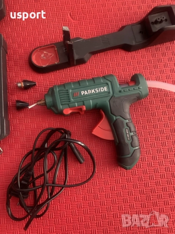 Пистолет за горещо лепило Parkside, снимка 6 - Поялници и запояване - 56360879