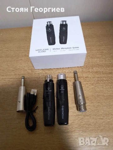 Безжична микрофонна система DIGITNOW, 2.4GHz безжичен микрофонен адаптер