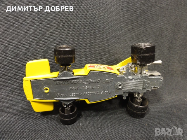 СТАРА РЕТРО МЕТАЛНА КОЛИЧКА MATCHBOX ENGLAND SPEED KINGS, снимка 6 - Колекции - 50839602