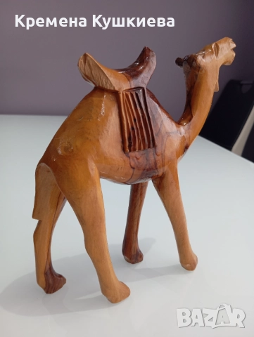 Дървена камила масив, снимка 7 - Статуетки - 52456570