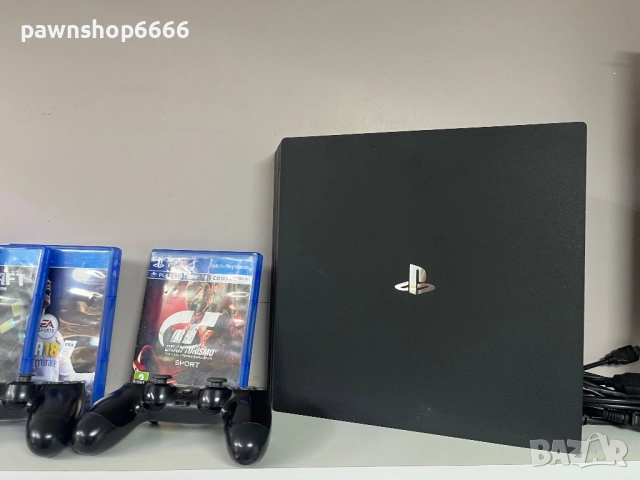 Ps4 Pro 1ТB + два джойстика и 4 броя игри