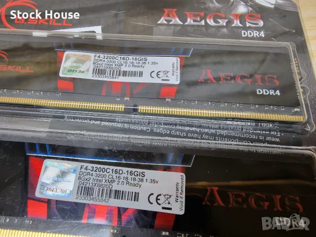 ⚠️Нова 16GB DDR4 кит kit G.Skill Aegis 3200Mhz, снимка 2 - RAM памет - 47925382