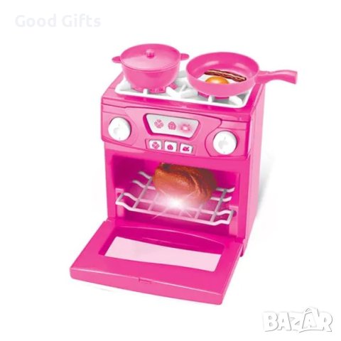 Барби готварска печка със звук и светлина, снимка 3 - Музикални играчки - 42863495