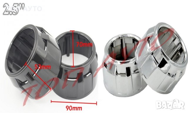 Лупи За Вграждане На Рефлекторен Фар Двойна Светлина, снимка 3 - Аксесоари и консумативи - 30335357