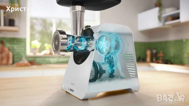 Месомелачка Bosch MultiPower MFWS420W Серия 4, снимка 8 - Месомелачки - 51215981