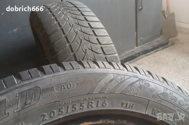 205/55/16 зимни гуми Dunlop 15 евро двете, снимка 3 - Гуми и джанти - 56221490