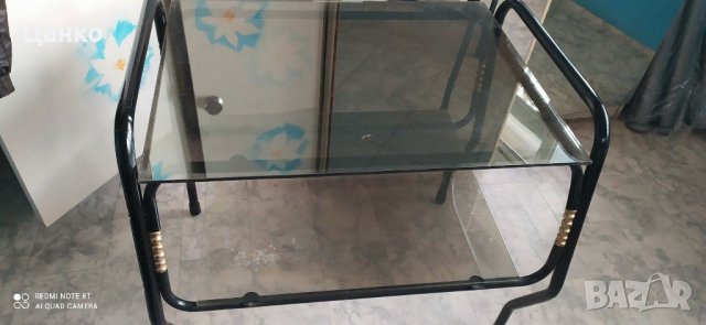  холна масичка, стъклена, снимка 2 - Маси - 30892108