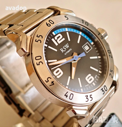  RSW automatic 26 jewels Swiss Made sapphire wr 30m, снимка 3 - Мъжки - 54111644