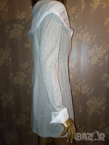 Josephine & Co - L- Ефектна туника/ жилетка от трико с добавена шал- яка, снимка 3 - Жилетки - 39991122