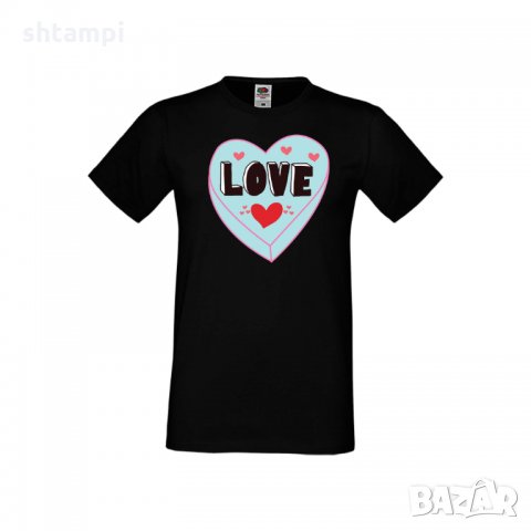 Мъжка тениска Свети Валентин Love 4, снимка 1 - Тениски - 35649942