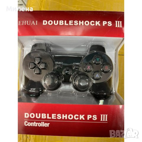 Безжичен джойстик DoubleShock PS3, снимка 2 - Аксесоари - 40554168