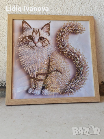 Готов частично облепен диамантен гоблен , снимка 2 - Гоблени - 54145917