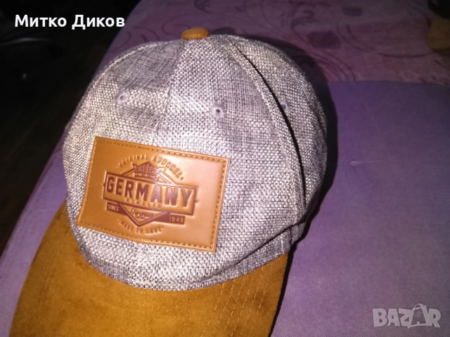 FOX Germany маркова шапка бейзболна регулируема нова козирка естествена кожа, снимка 3 - Шапки - 51766325