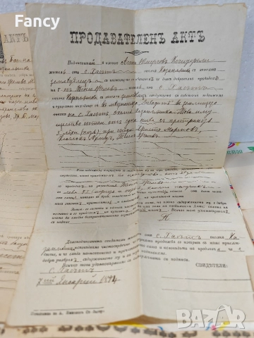 Стари документи 1894-1901 г, снимка 5 - Антикварни и старинни предмети - 52752177