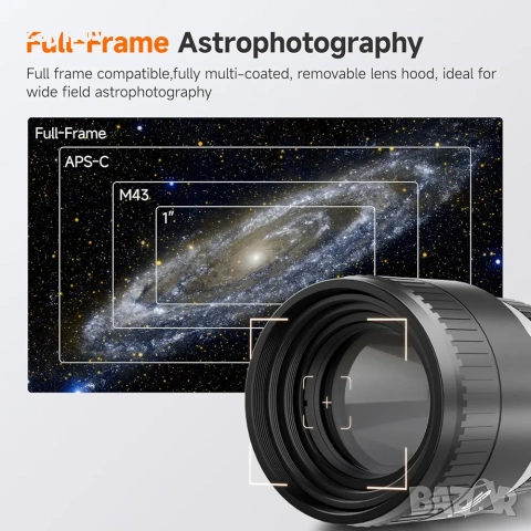 Телескоп Svbony SV535 APO за възрастни, f/2.8, фокусно разстояние 105 мм фотоапарати Nikon, снимка 4 - Фотоапарати - 54230015