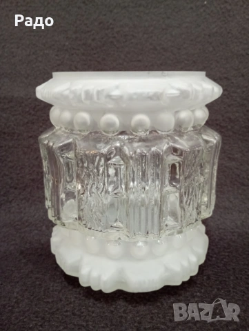 Стъклен абажур. Стъкло за лампа. Чашка за полилей, снимка 2 - Настолни лампи - 53995695