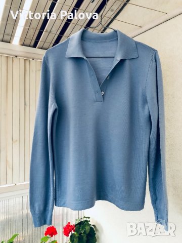 Скъпа блуза PETER HAHN,100%нежен меринос, снимка 1 - Блузи с дълъг ръкав и пуловери - 31459275