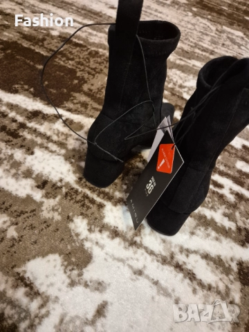 Дамски велурени боти, снимка 4 - Дамски обувки на ток - 52466735