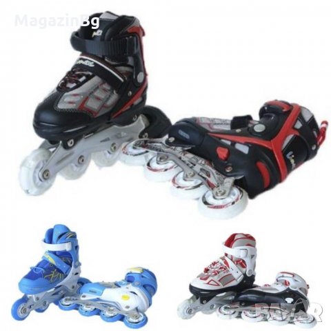 Детски ролери Светещи, Регулируеми размер от 38 до 41 Roleri Чудесен Подарък , снимка 1