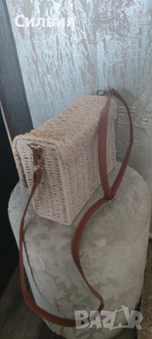 Плетена чанта , снимка 4 - Чанти - 50753152