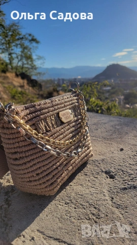 „Дизайнерска чанта Urban Dune – ръчна изработка,макраме, снимка 7 - Чанти - 53282922
