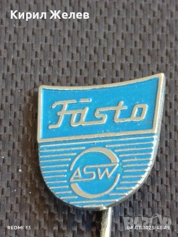 Три значки стари редки от соца UTRECHT, SCHROEDER'S,FASTO за КОЛЕКЦИЯ 28452, снимка 6 - Колекции - 50905884