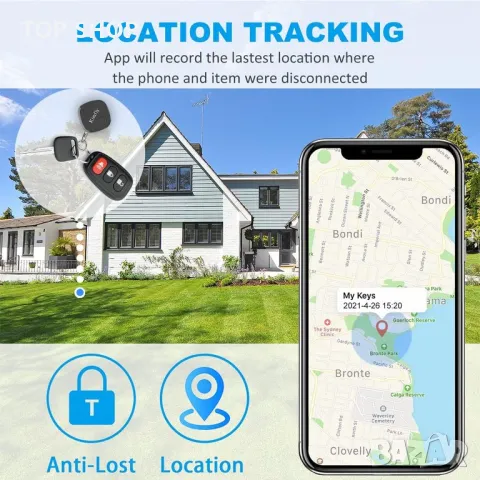 Комплект смарт тракери Key Finder Smart Wireless Tracker, снимка 4 - Друга електроника - 48487426
